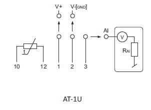 convertisseur de température analogique 0-10V sans sonde