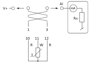 convertisseur de température analogique 4-20 mA avec sonde