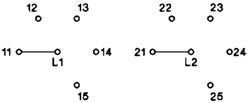 diagramme de connexions sélecteur rotatif 5 positions sans arret