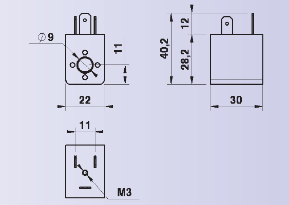 dimensions bobine 22mm